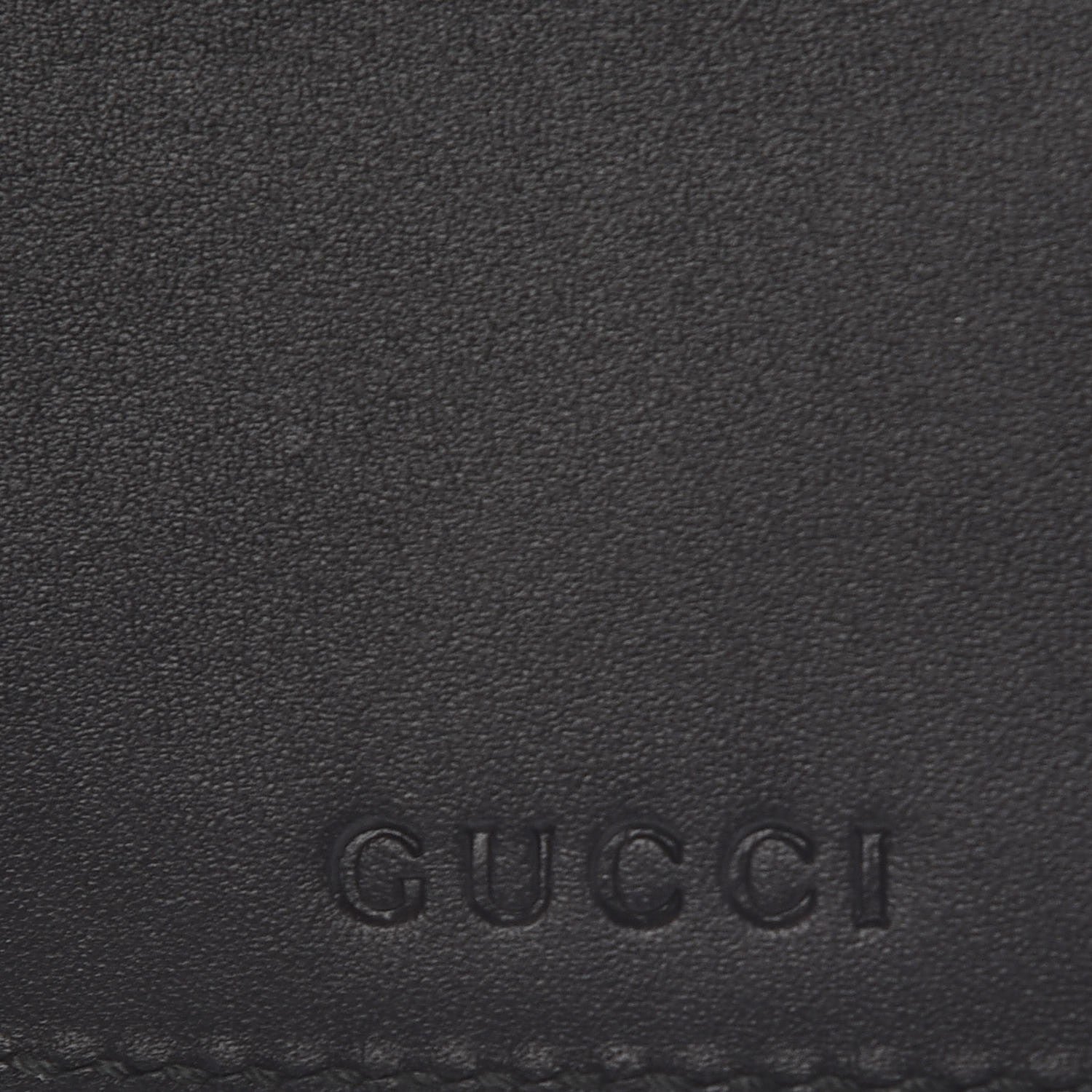 Gucci Calfskin L'Aveugle Par Amour Embossed Coin Case Card Holder Black 7 of 16