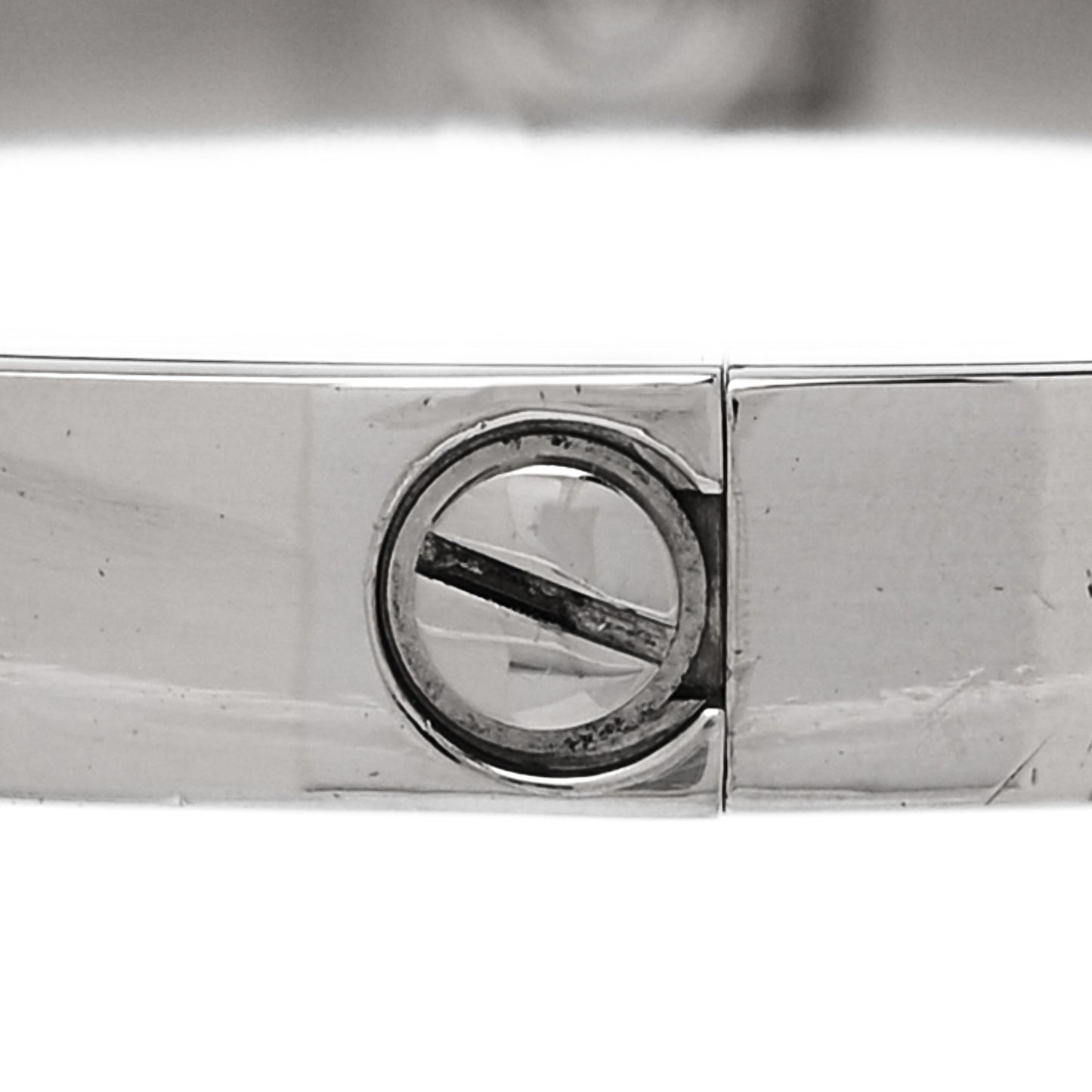 18K White Gold LOVE Bracelet 20
