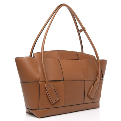 Bottega Veneta French Calfskin Maxi Intrecciato Large Arco Wood 3 of 11