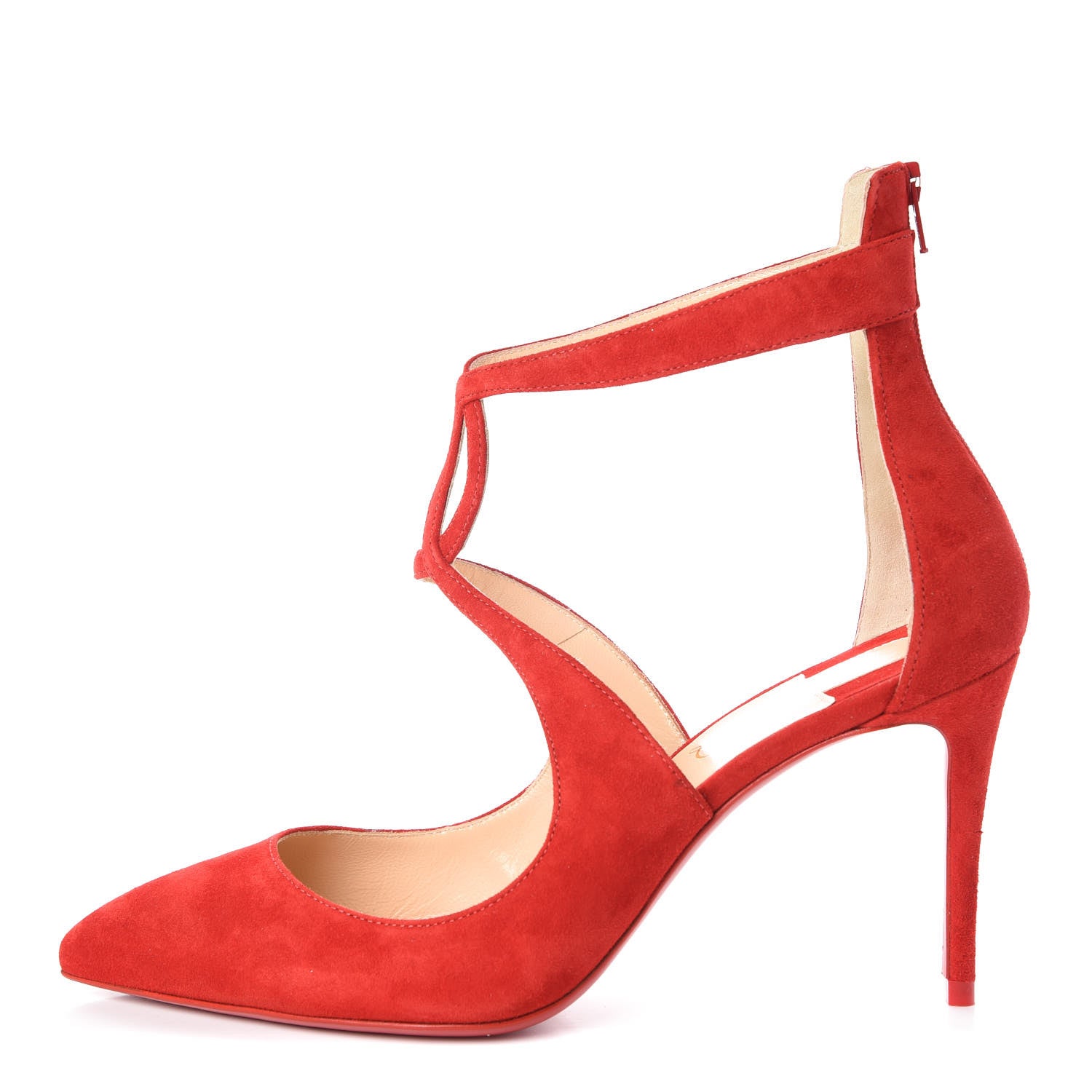 Christian Louboutin Veau Velours Rosas 85 Pumps 36.5 Loubi 1 of 8