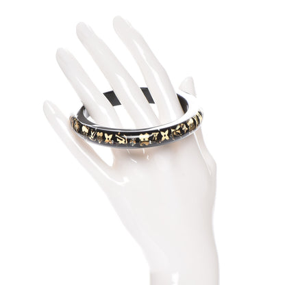 Louis Vuitton Resin Swarovski Medium Inclusion Bracelet PM Black 2 of 4