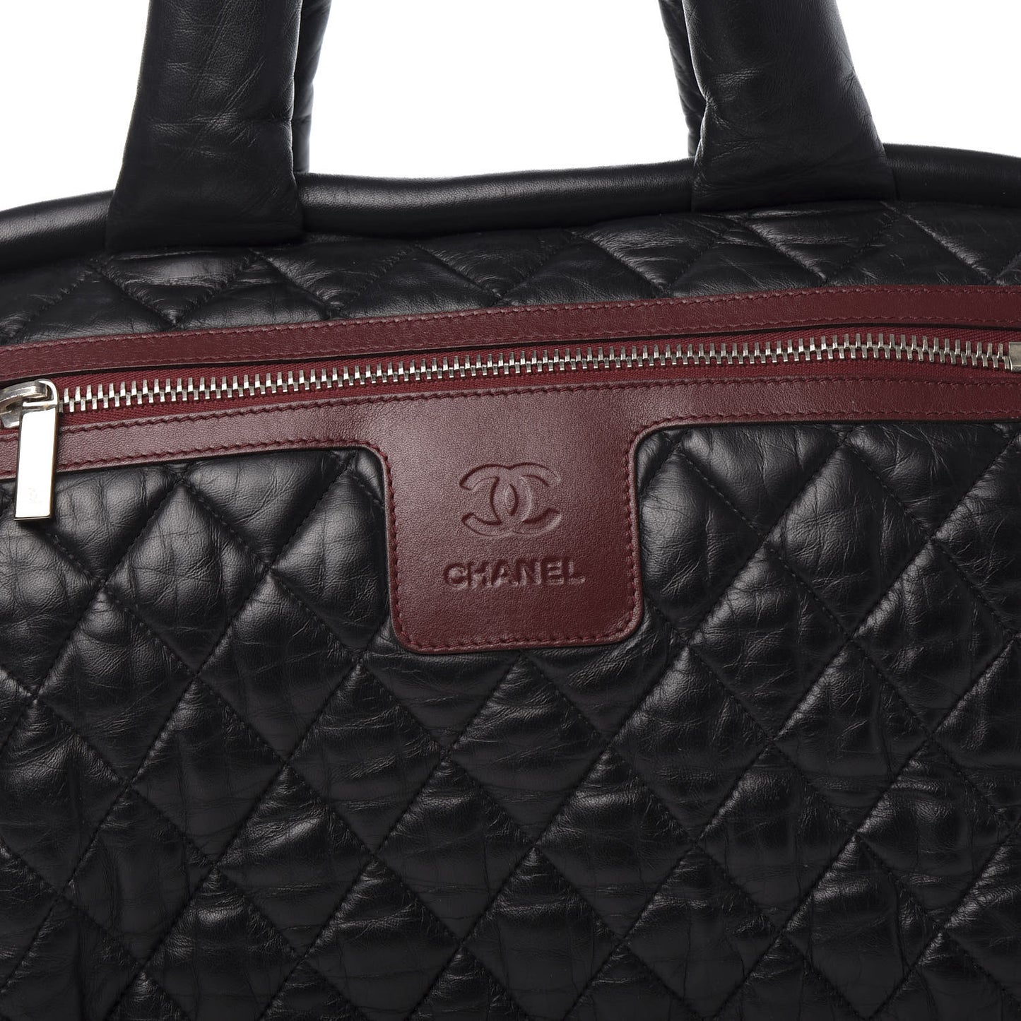 Lambskin Coco Cocoon Bowler Black
