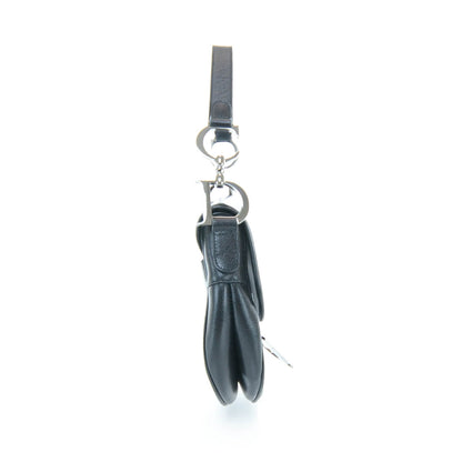 Christian Dior Leather Saddle Bag Black 4 of 11