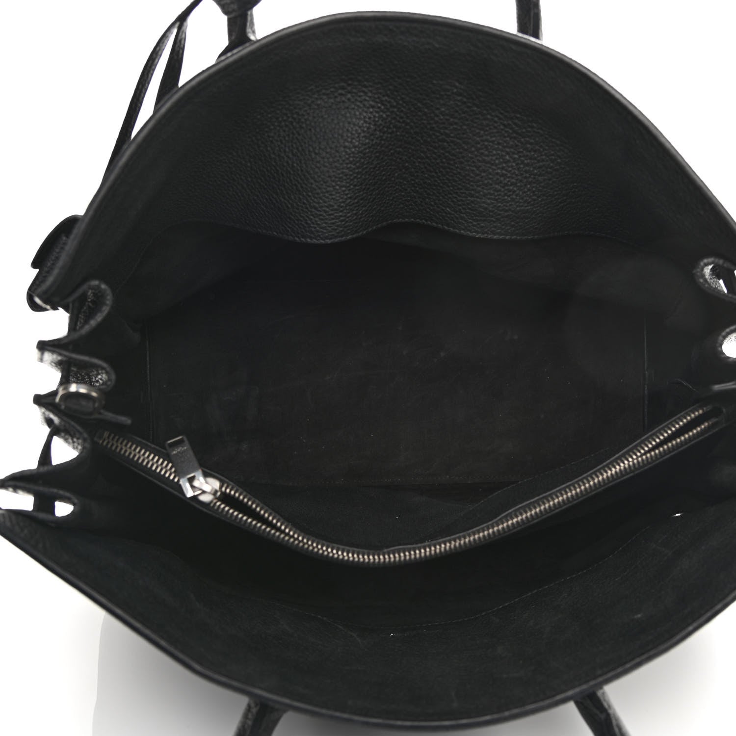 Saint Laurent Grained Calfskin Medium Souple Sac De Jour Black 8 of 29