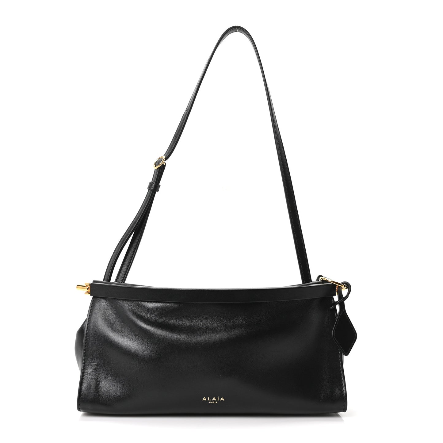 Calfskin Small Le Click East West Bag Black