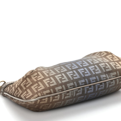 Fendi Zucchino Forever Pochette Brown Blue 6 of 7