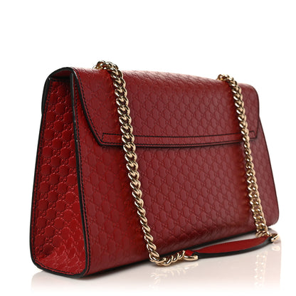 Gucci Microguccissima Medium Emily Chain Shoulder Bag Red 3 of 10
