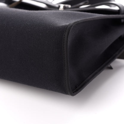 Hermes Military Toile Vache Hunter Herbag Zip PM 31 Black 9 of 11