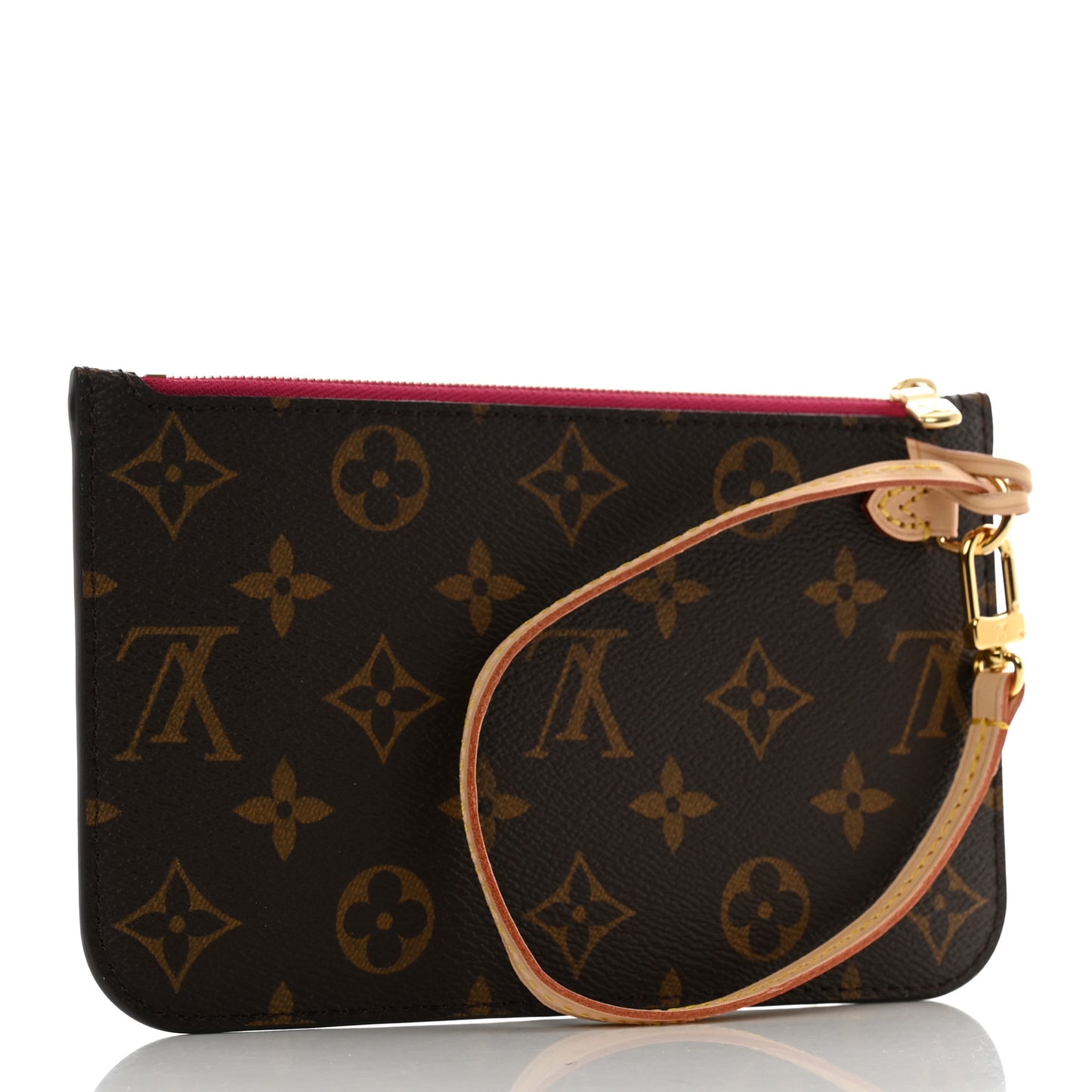LOUIS VUITTON Monogram Neverfull PM Pochette Pivoine