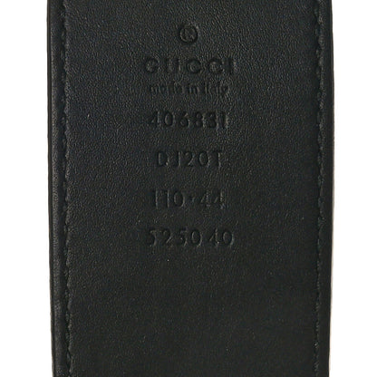 Gucci Textured Dollar Calfskin Double G 40mm Belt 110 44 Black 3 of 6
