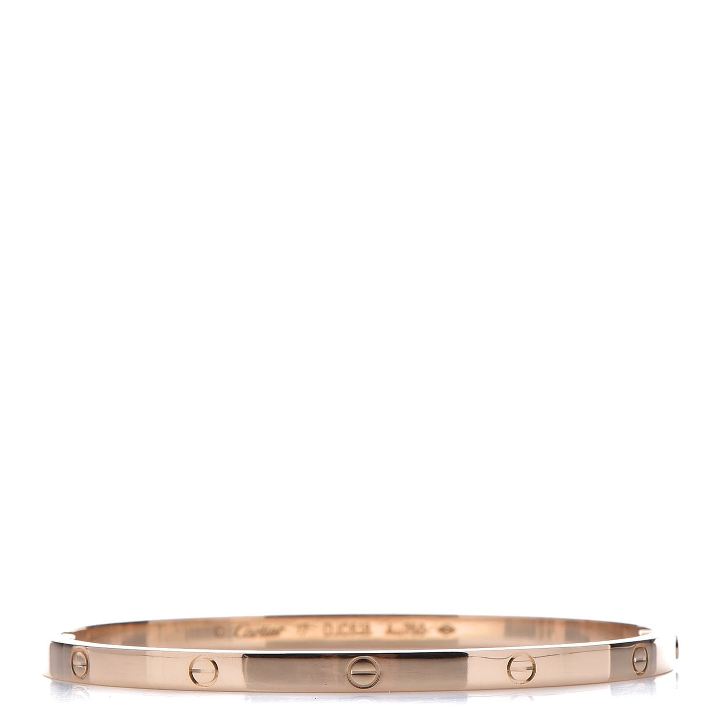 18K Yellow Gold Small LOVE Bracelet 17