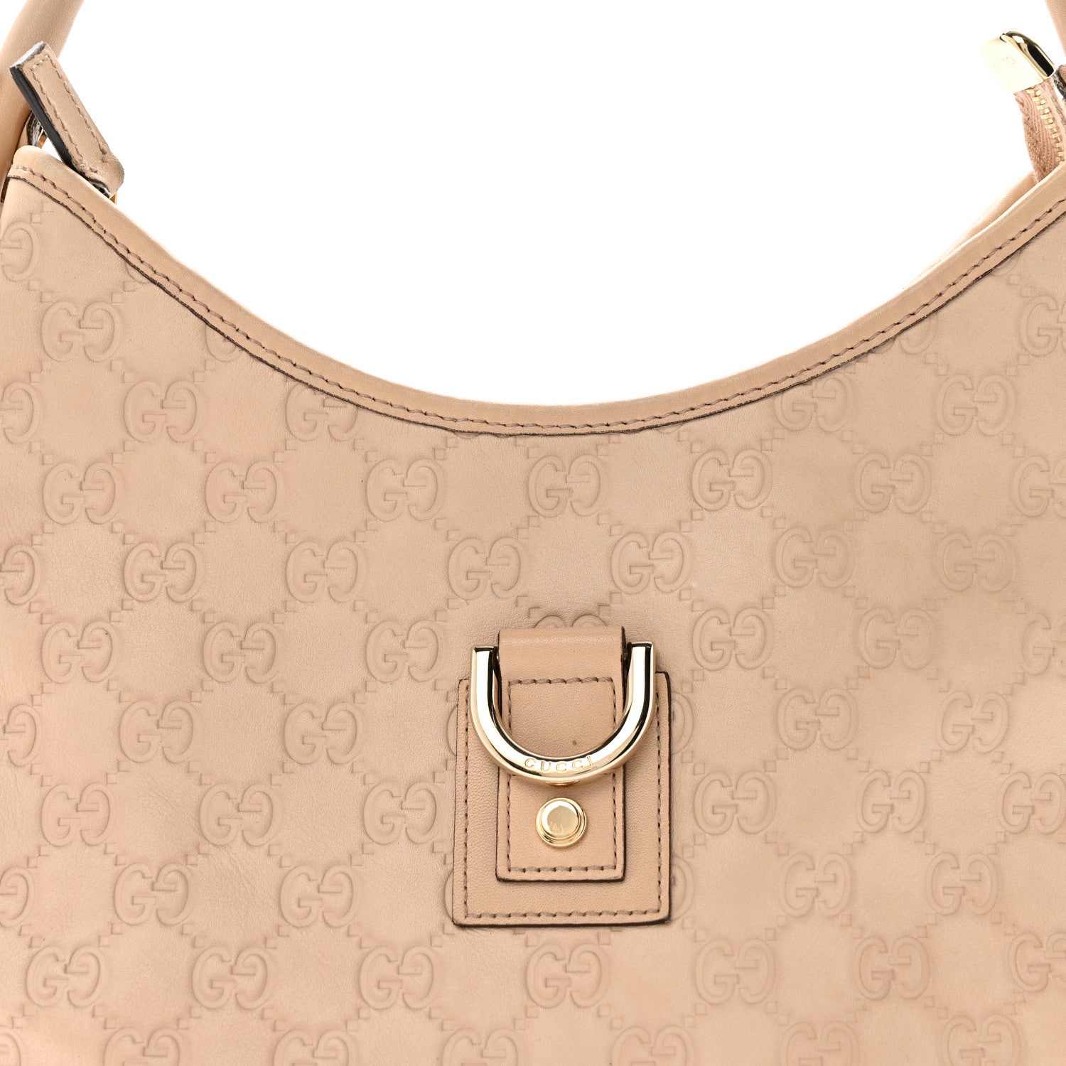 Gucci Guccissima Medium Abbey D Ring Hobo Beige 8 of 18