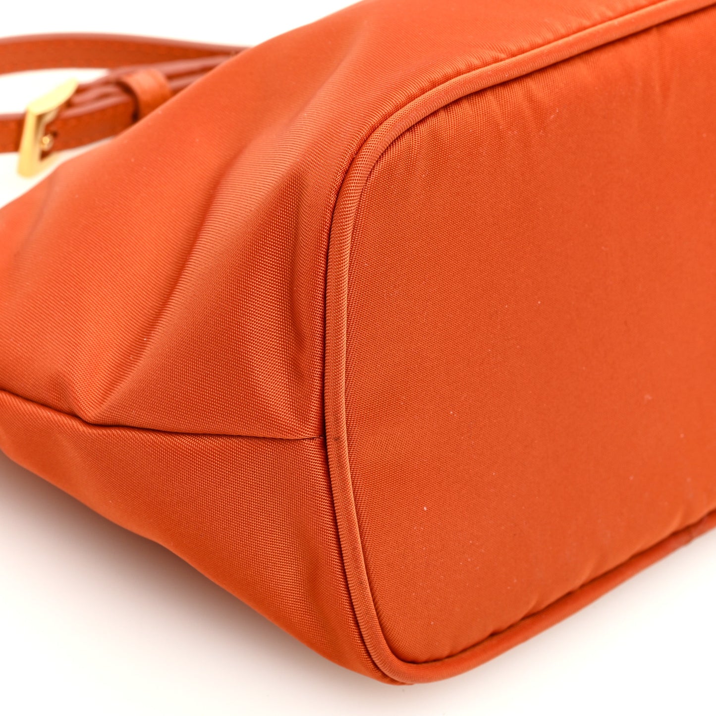 Tessuto Nylon Vela Saffiano Wristlet Orange