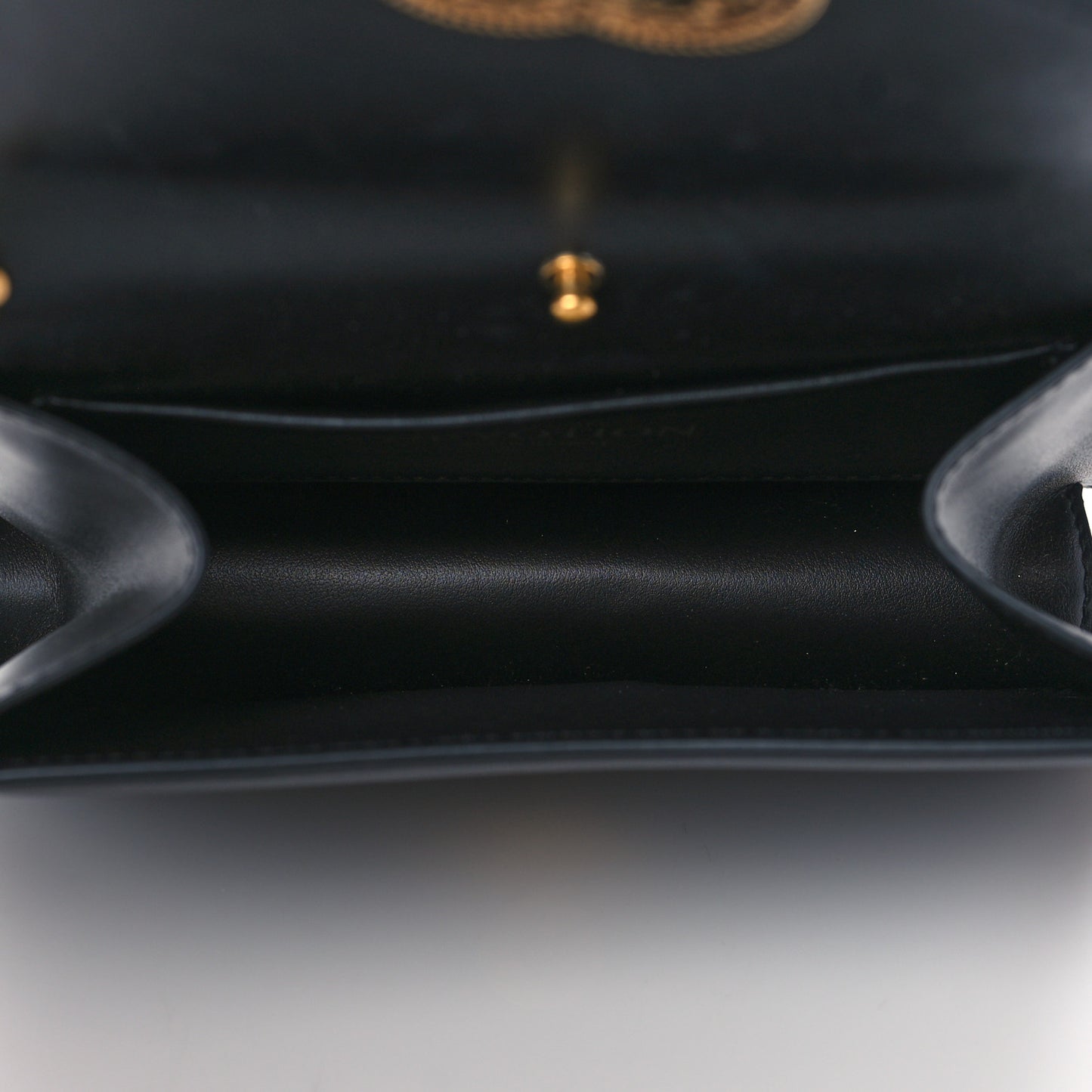 Smooth Calfskin Small Devotion Envelope Top Handle Bag Black