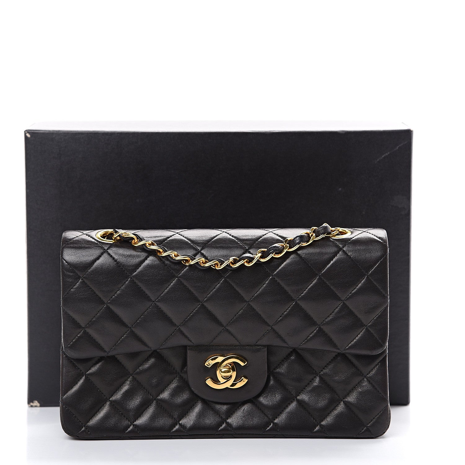 Chanel Lambskin Quilted Small Double Flap Black 20 of 20