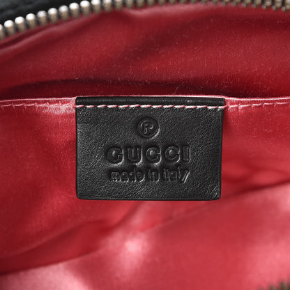 Gucci Velvet Matelasse GG Marmont Belt Bag 85 34 Black 7 of 8