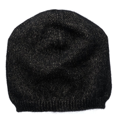 Chanel Cashmere Blend CC Beanie Hat Black Multicolor 2 of 4