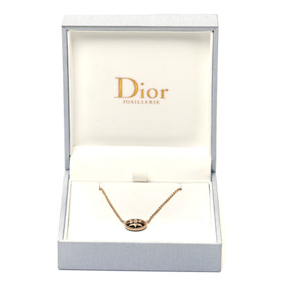 Christian Dior 18K Rose Gold Diamond Black Onyx Rose Des Vents Necklace 6 of 6