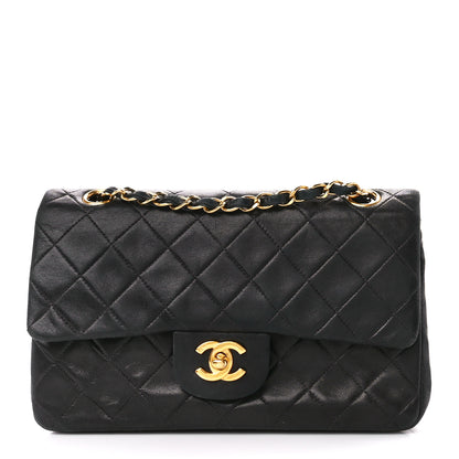 Chanel Lambskin Quilted Small Double Flap Black 1 of 13