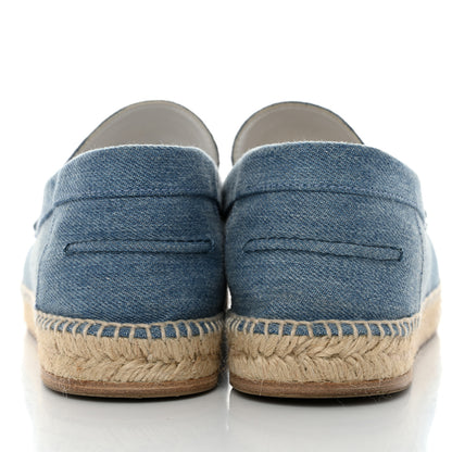 Hermes Denim Canvas Mens Trip Espadrilles 43 Bleu Clair 11 of 12