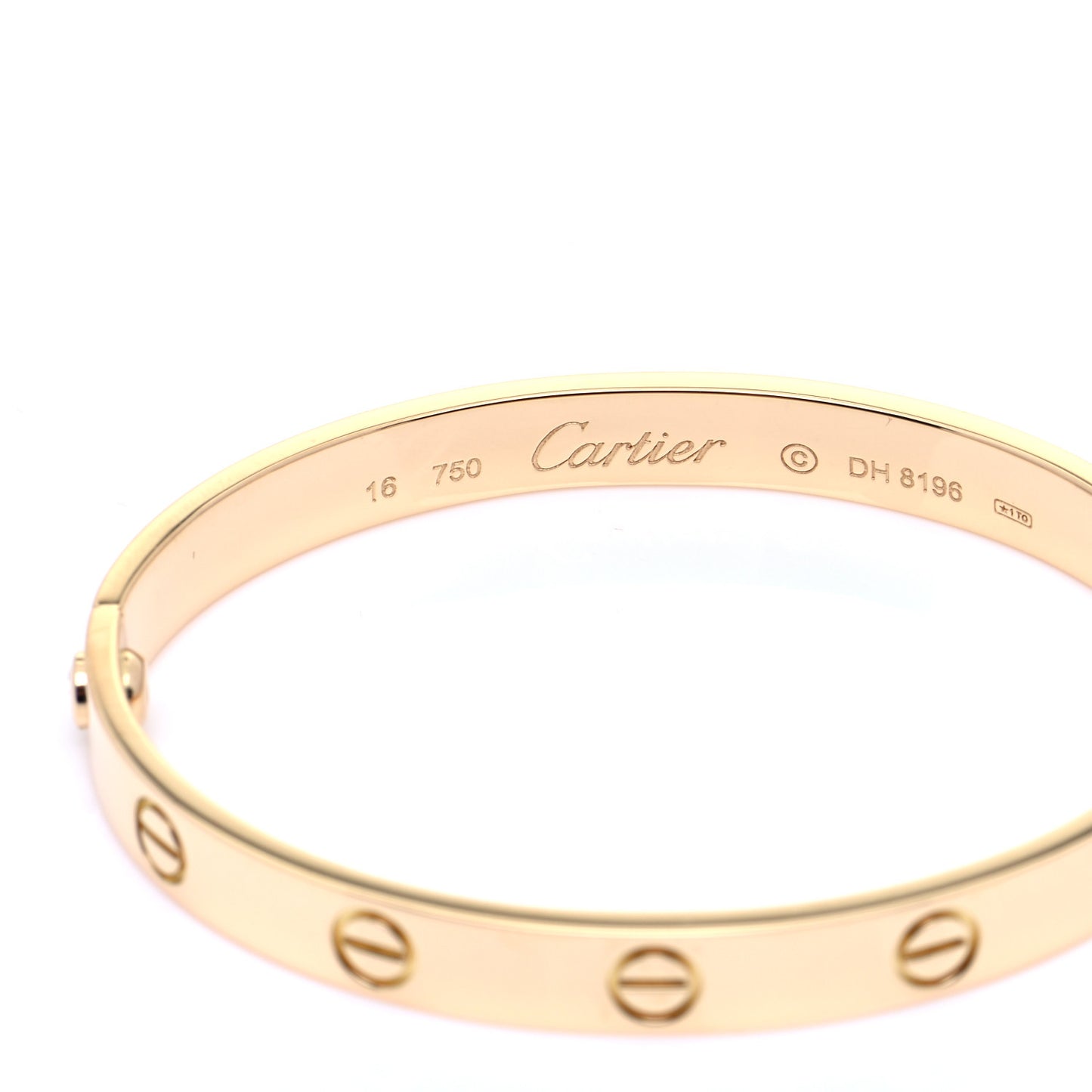 18K Yellow Gold LOVE Bracelet 16