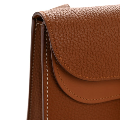 Hermes Taurillon Clemence Halzan 31 Gold 22 of 23