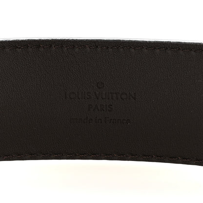 Louis Vuitton Damier Ebene LV Initiales 90 36 Belt 3 of 5