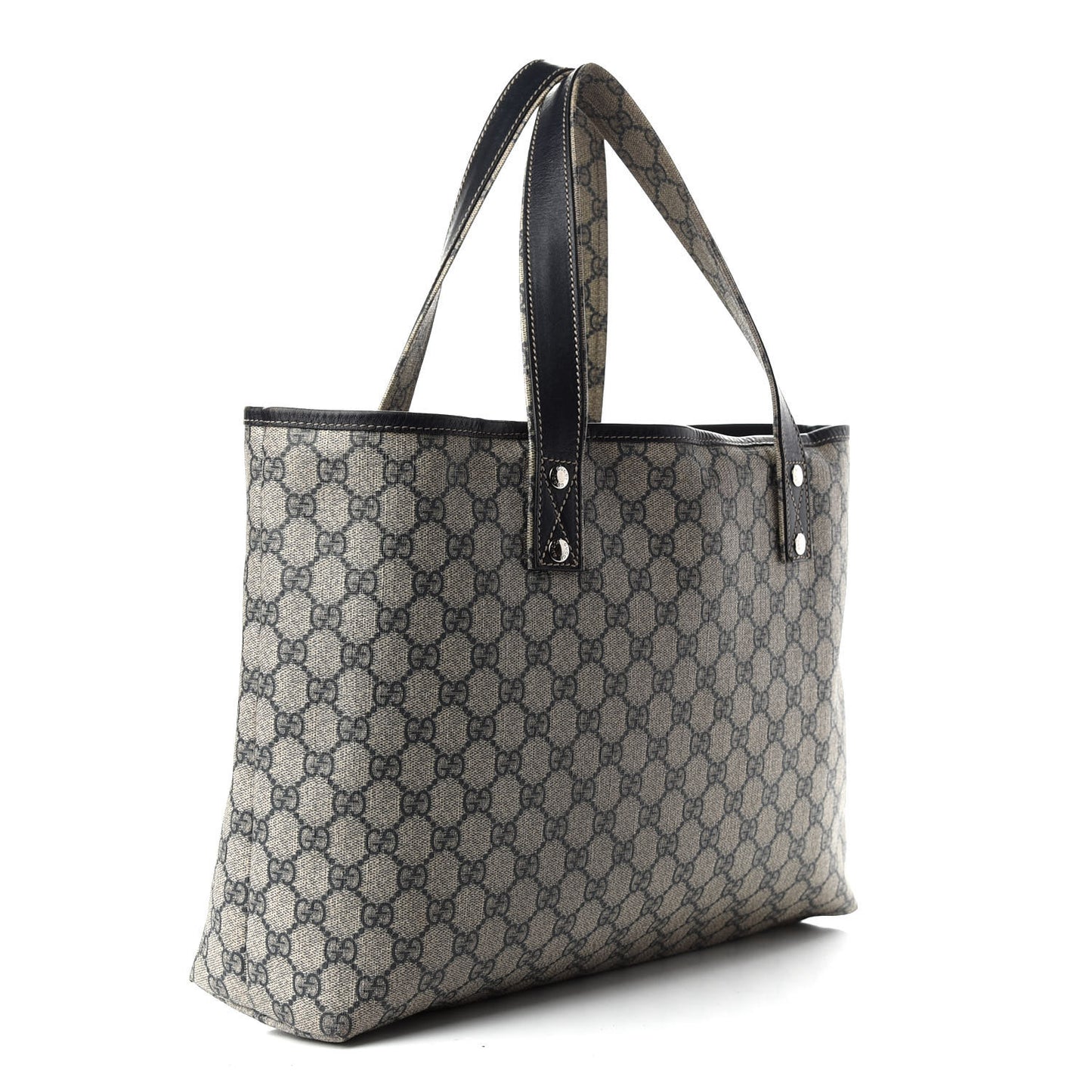 GG Plus Monogram Medium Signature Web Loop Tote Navy