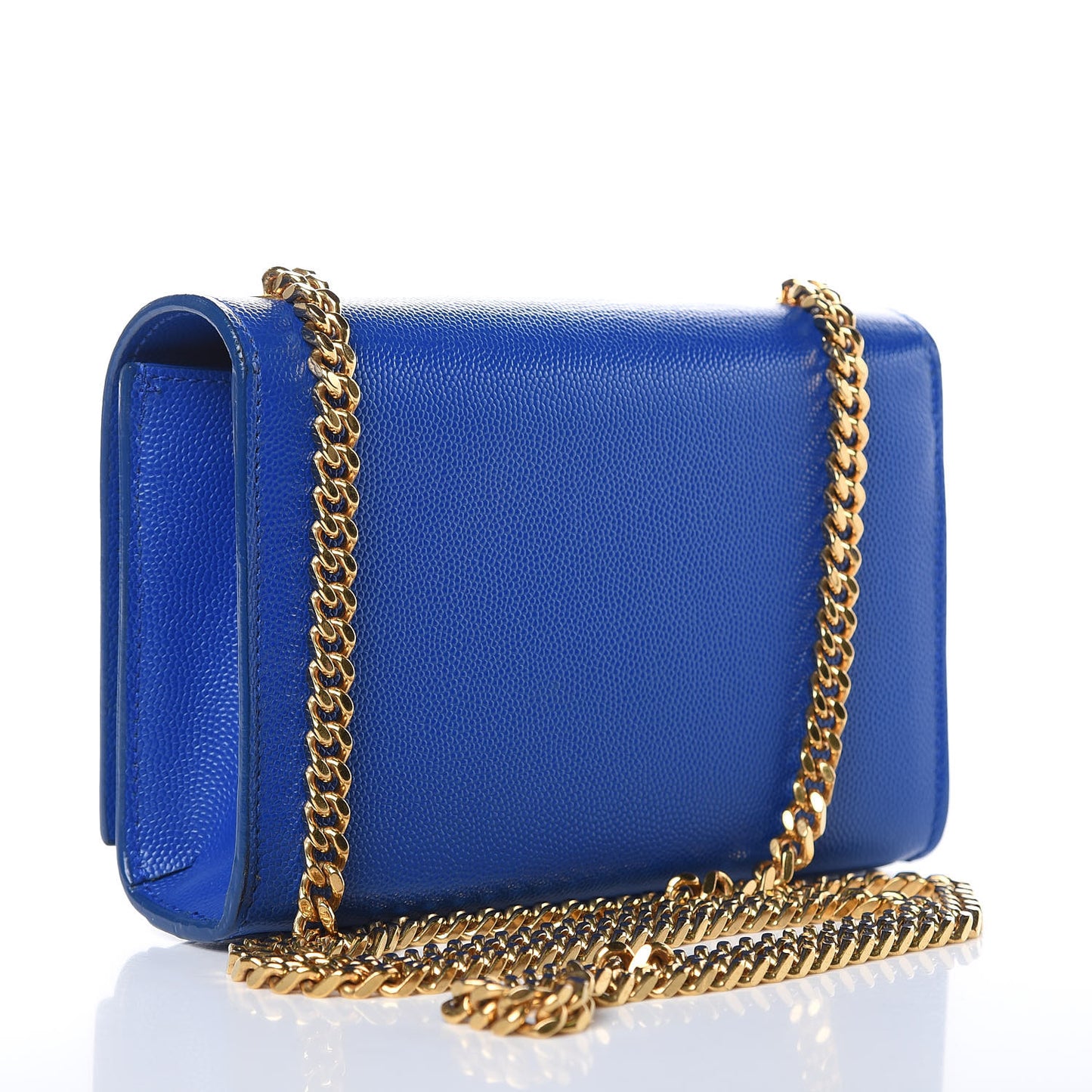Grain De Poudre Small Classic Monogram Kate Satchel Royal Blue