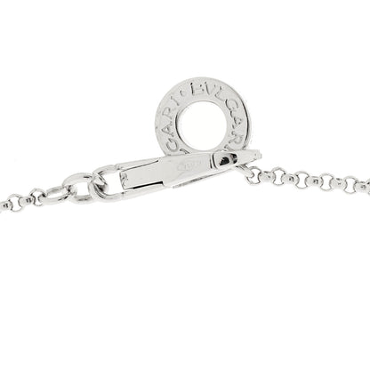 Bulgari 18K White Gold Diamond Small B.Zero1 Pave Pendant Necklace 4 of 6