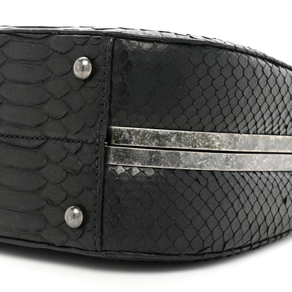 Chanel Snakeskin Box Kisslock Crosssbody Black 9 of 14