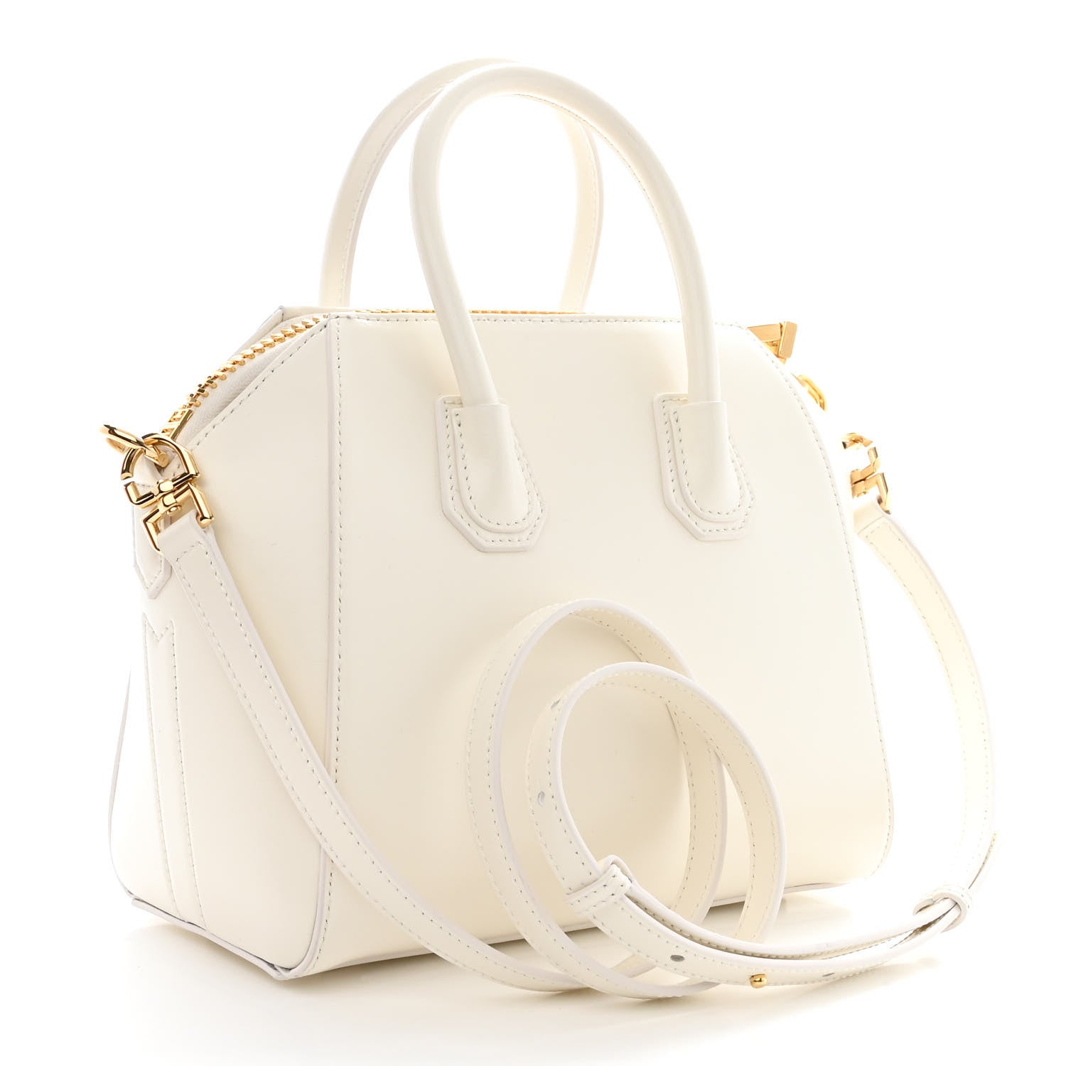 Givenchy Shiny Lord Calfskin Mini Antigona Ivory 3 of 10