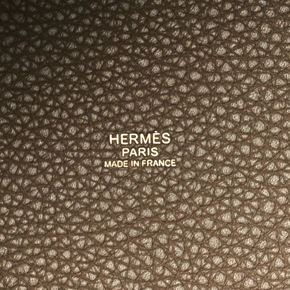 Hermes Taurillon Clemence Picotin Lock 22 MM Etoupe 6 of 11