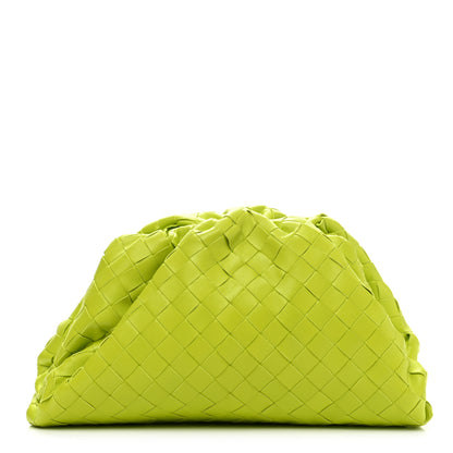Bottega Veneta Nappa Maxi Intrecciato The Pouch Oversized Clutch Kiwi 1 of 7