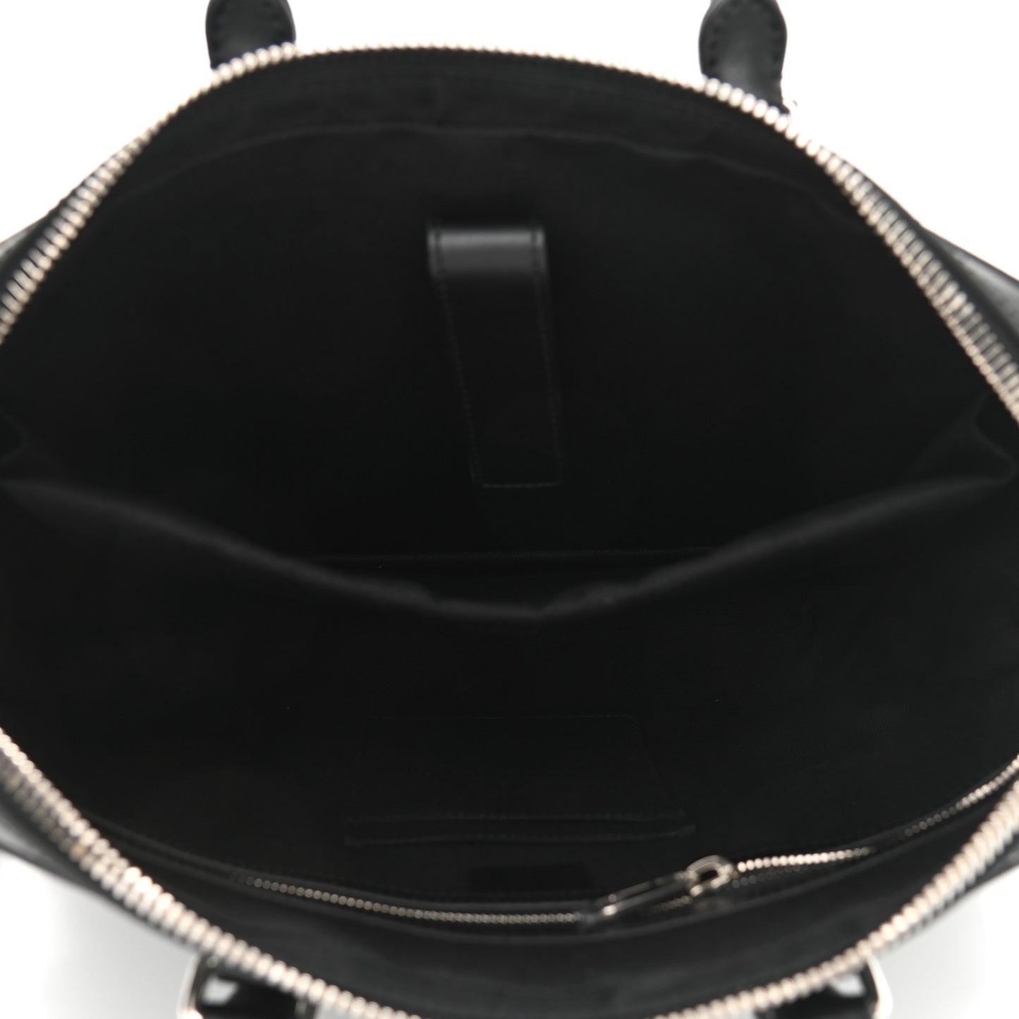 GG Supreme Monogram Appia Calfskin Web Briefcase Black