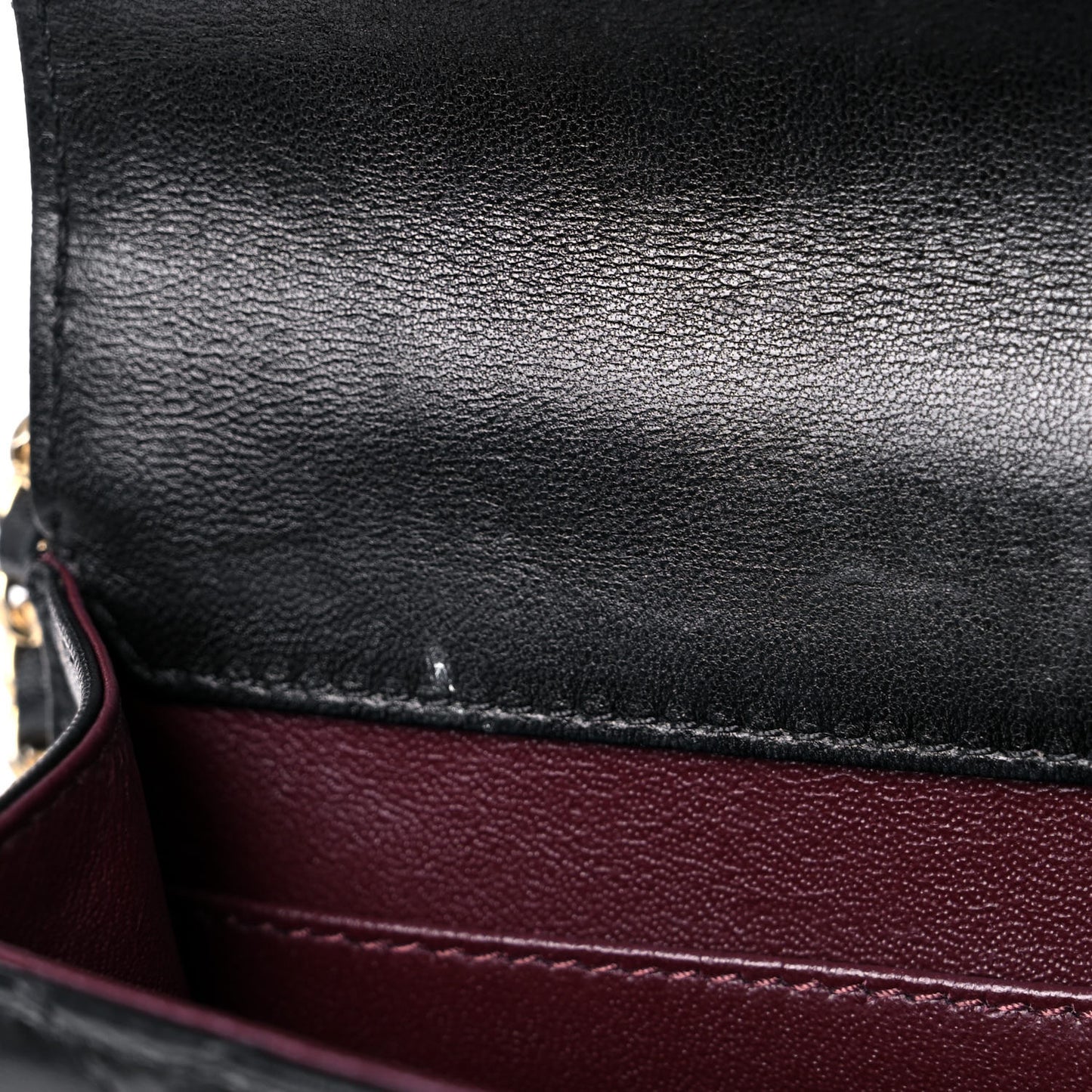 Lambskin Quilted Medium Crossing Times Flap Black