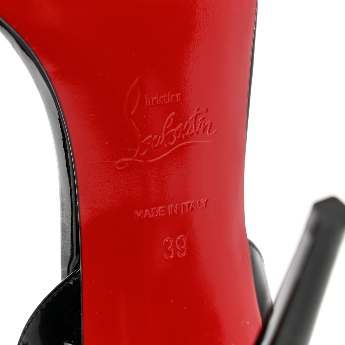 Patent Marylin Stiletto Halter Sandals 39 Black