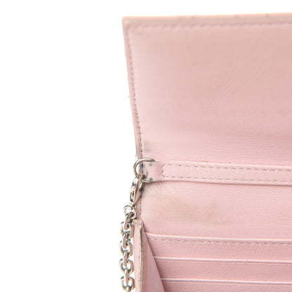 Christian Dior Patent Cannage Lady Dior Rendezvous Wallet On Chain Pink 16 of 20