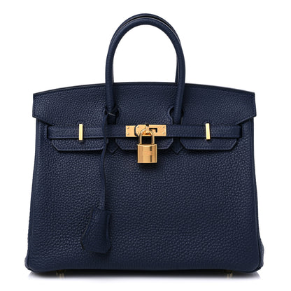 Hermes Togo Birkin 25 Bleu Nuit 1 of 10