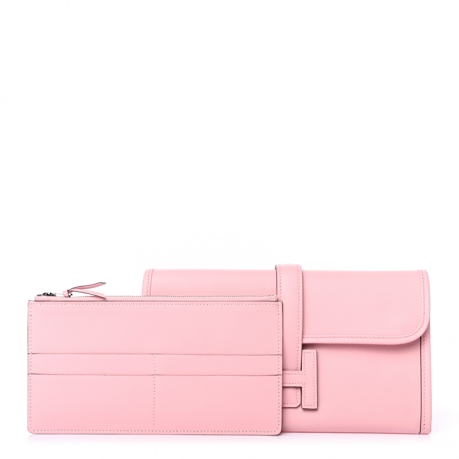Hermes Swift Jige Duo Clutch Rose Sakura 2 of 8