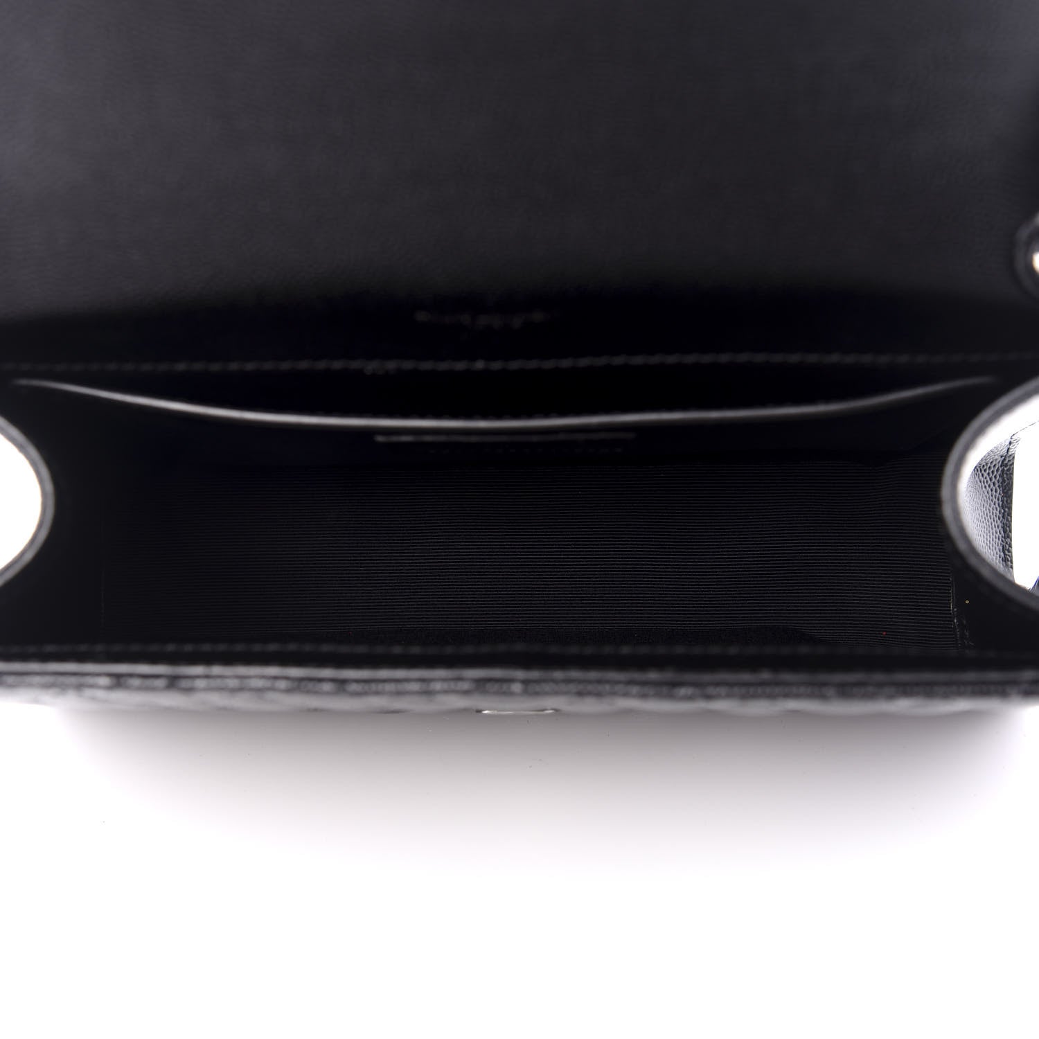 Saint Laurent Grain De Poudre Textured Mixed Matelasse Triquilt Medium Monogram Satchel Black 4 of 9