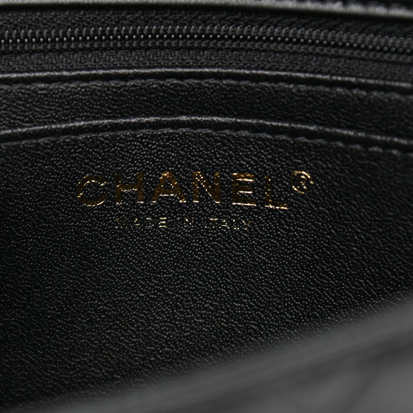 Lambskin Quilted Mini Top Handle Rectangular Flap Black