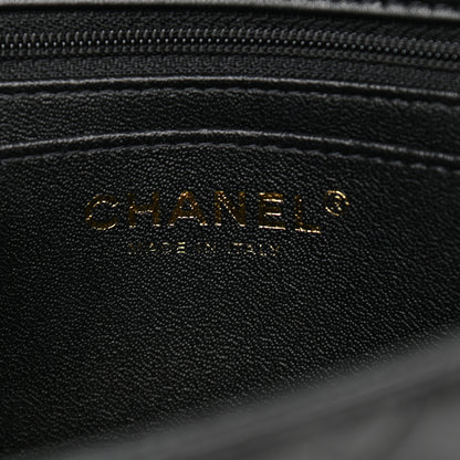 Chanel Lambskin Quilted Mini Top Handle Rectangular Flap Black 6 of 10