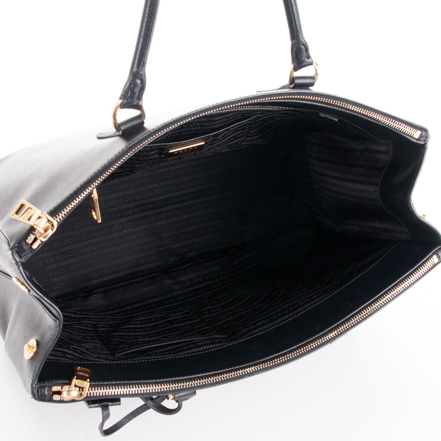Prada Saffiano Lux Extra Large Galleria Double Zip Tote Black 5 of 8