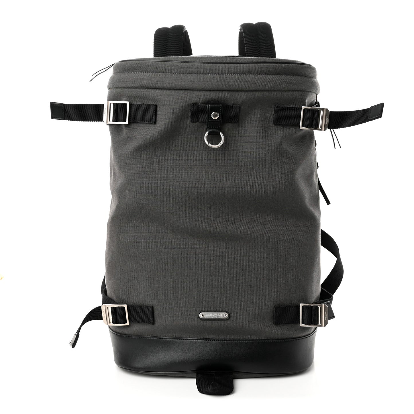 Canvas Calfskin Rivington Race Convertible Backpack Storm