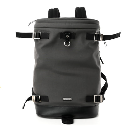 Saint Laurent Canvas Calfskin Rivington Race Convertible Backpack Storm 1 of 10