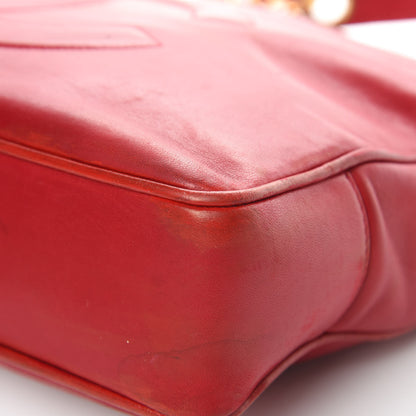 Chanel Lambskin CC Shoulder Bag Red 11 of 20