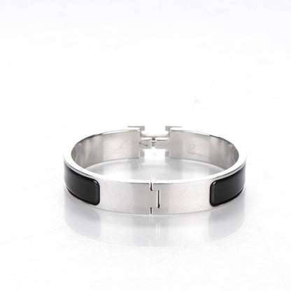 Hermes Enamel Narrow Clic Clac H Bracelet PM Black 4 of 6