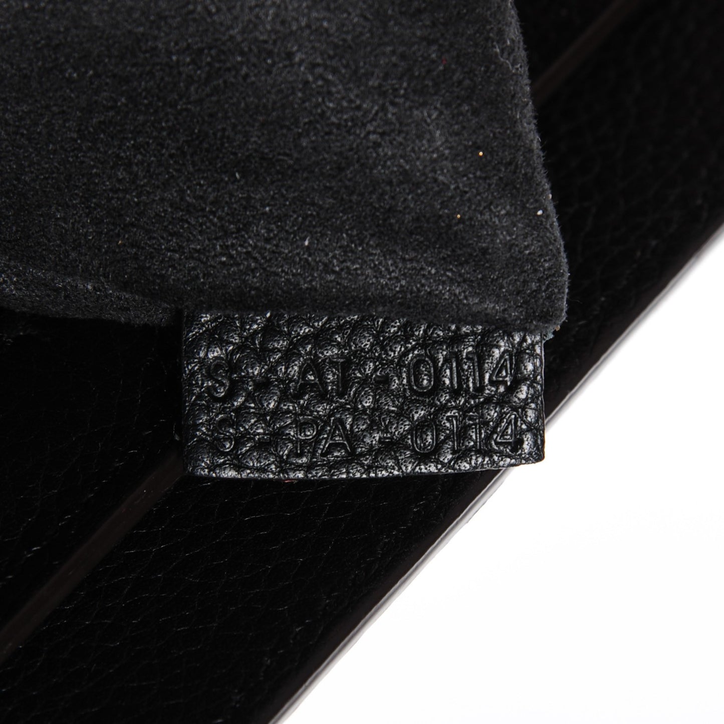 Drummed Calfskin Micro Luggage Black
