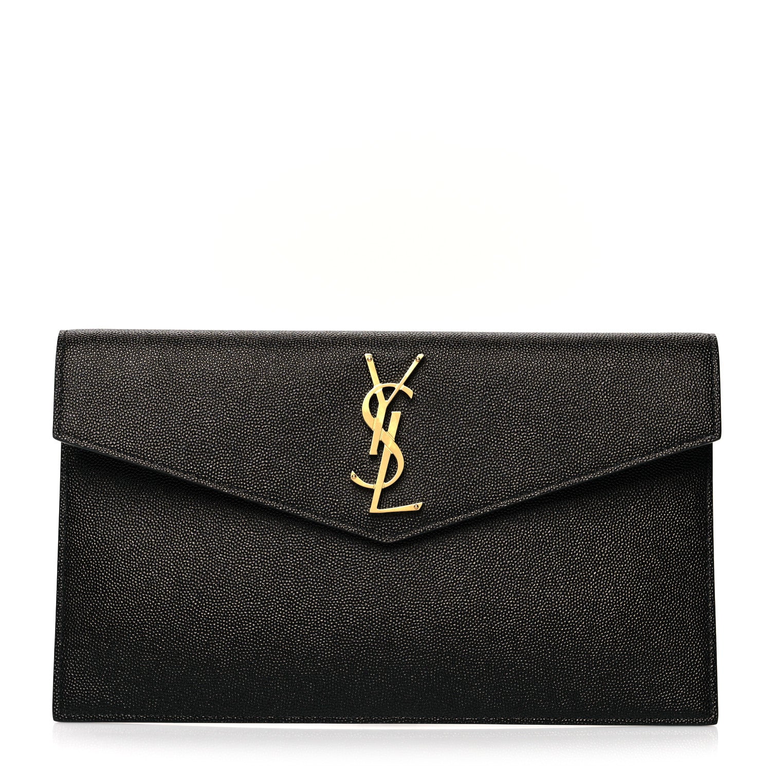 Saint Laurent Grain De Poudre Uptown Pouch Black 1 of 9